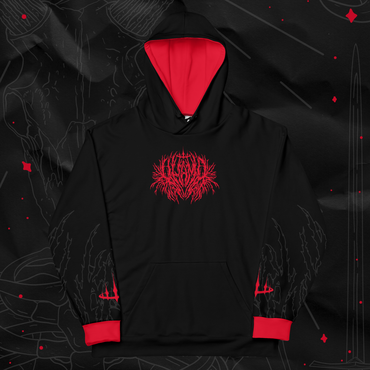 Gravesinger All-Over Print Hoodie