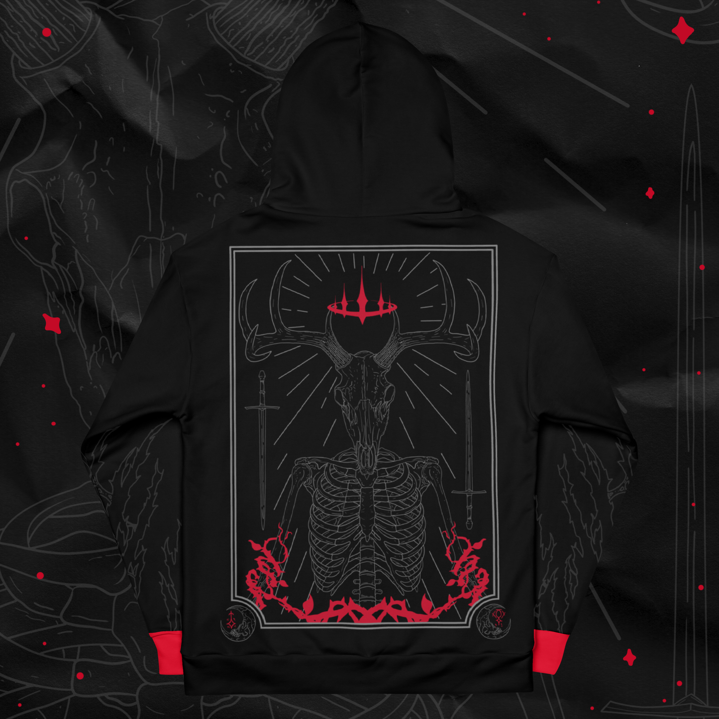 Gravesinger All-Over Print Hoodie