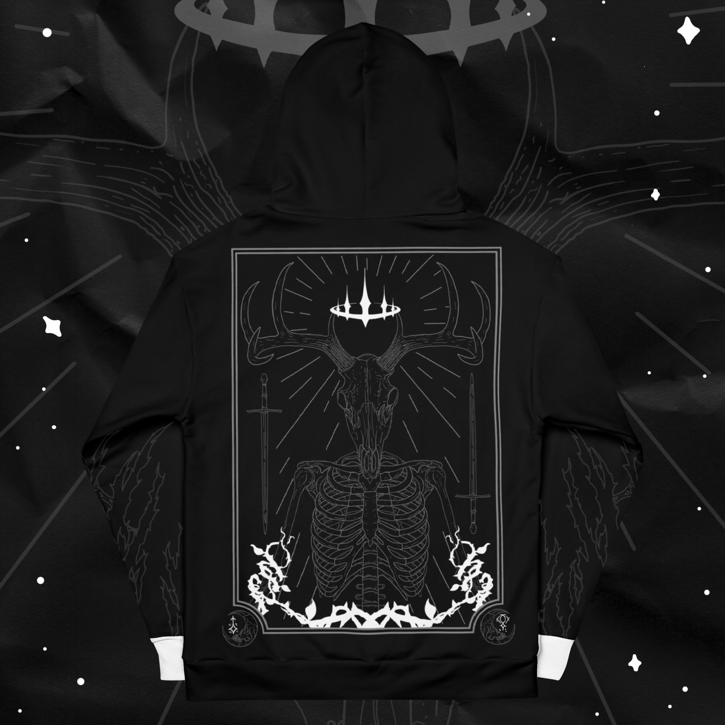 Gravesinger (White Edition) All-Over Print Hoodie