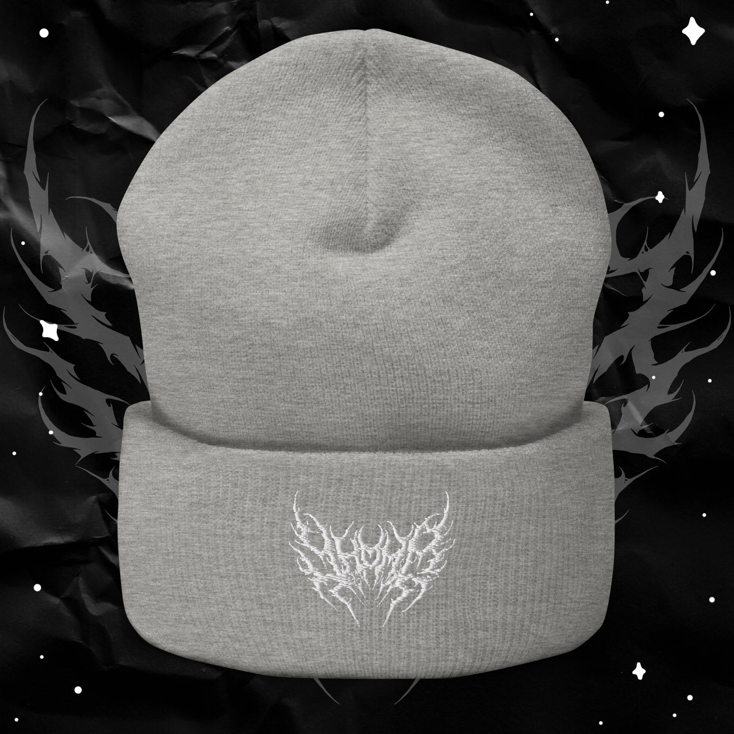 Yhama Metal Logo Cuffed Beanie