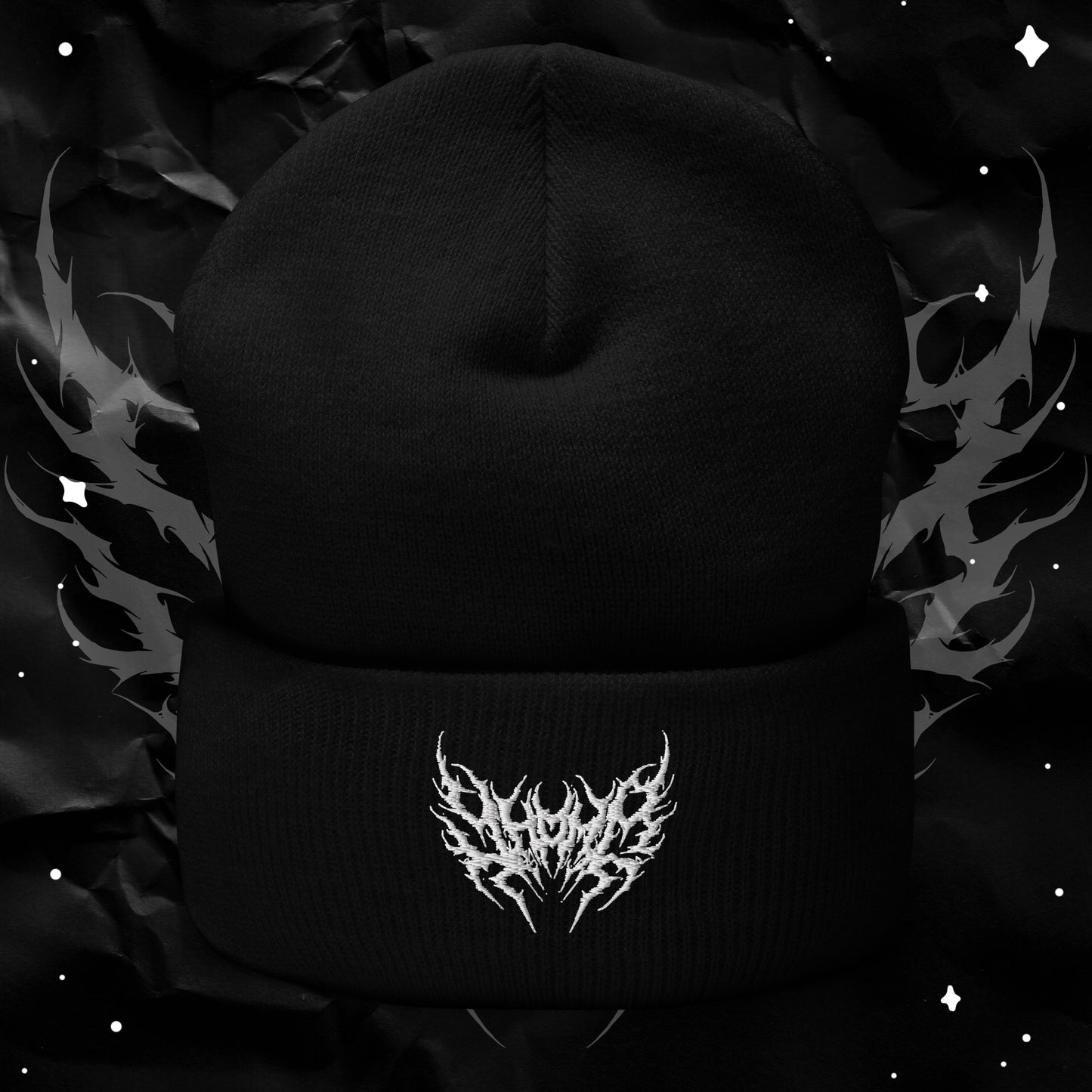 Yhama Metal Logo Cuffed Beanie