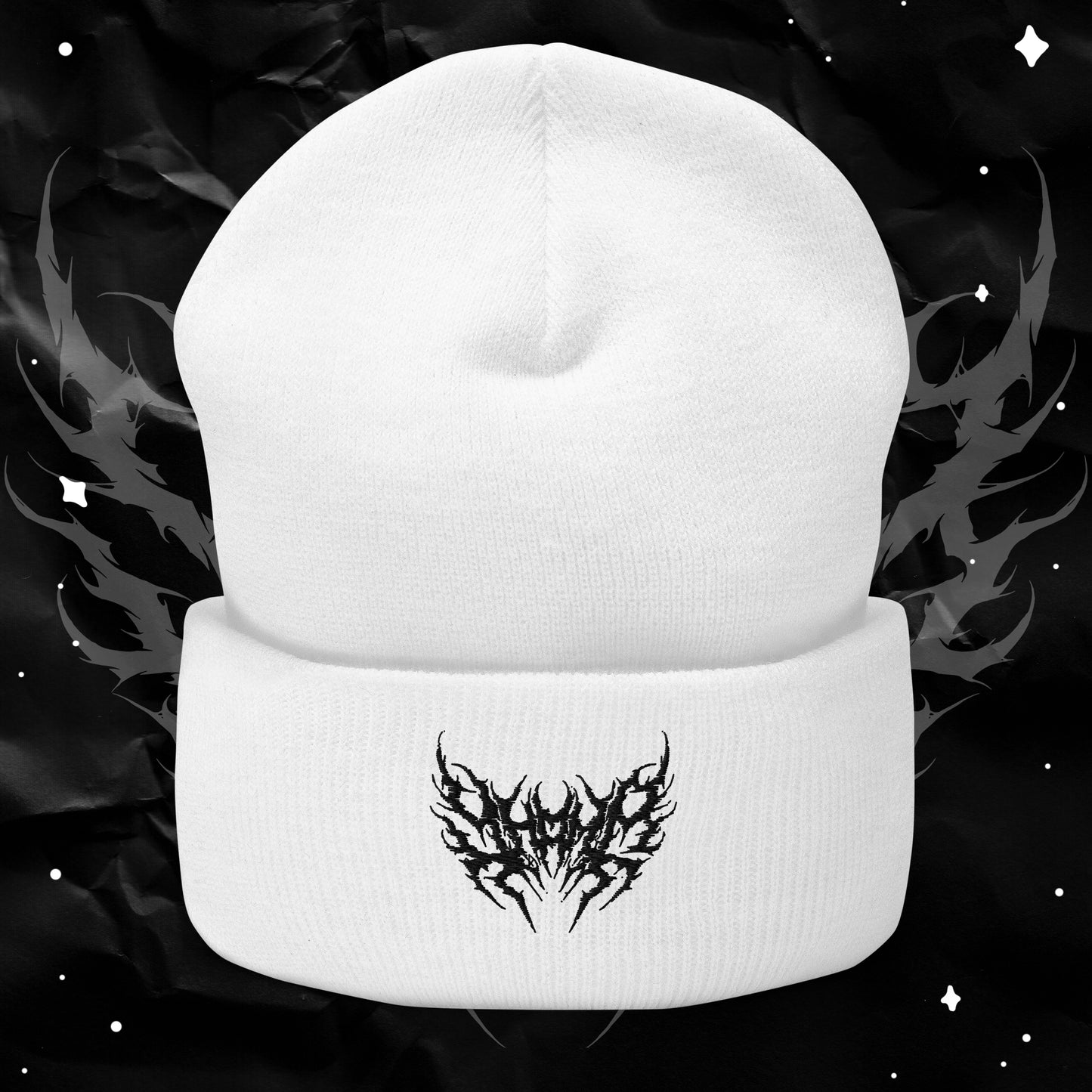 Yhama Metal Logo Cuffed Beanie