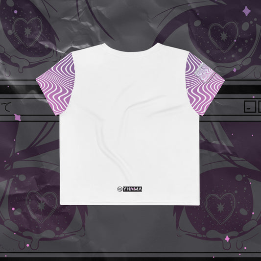 Please Love Me (Light Mode) All-Over Print Crop Top