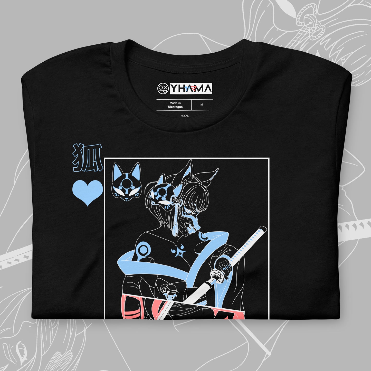 Queen of Kitsune (黒い) Unisex T-Shirt