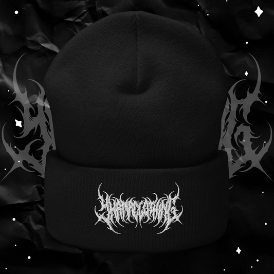 Yhama KVLT Metal Logo Cuffed Beanie