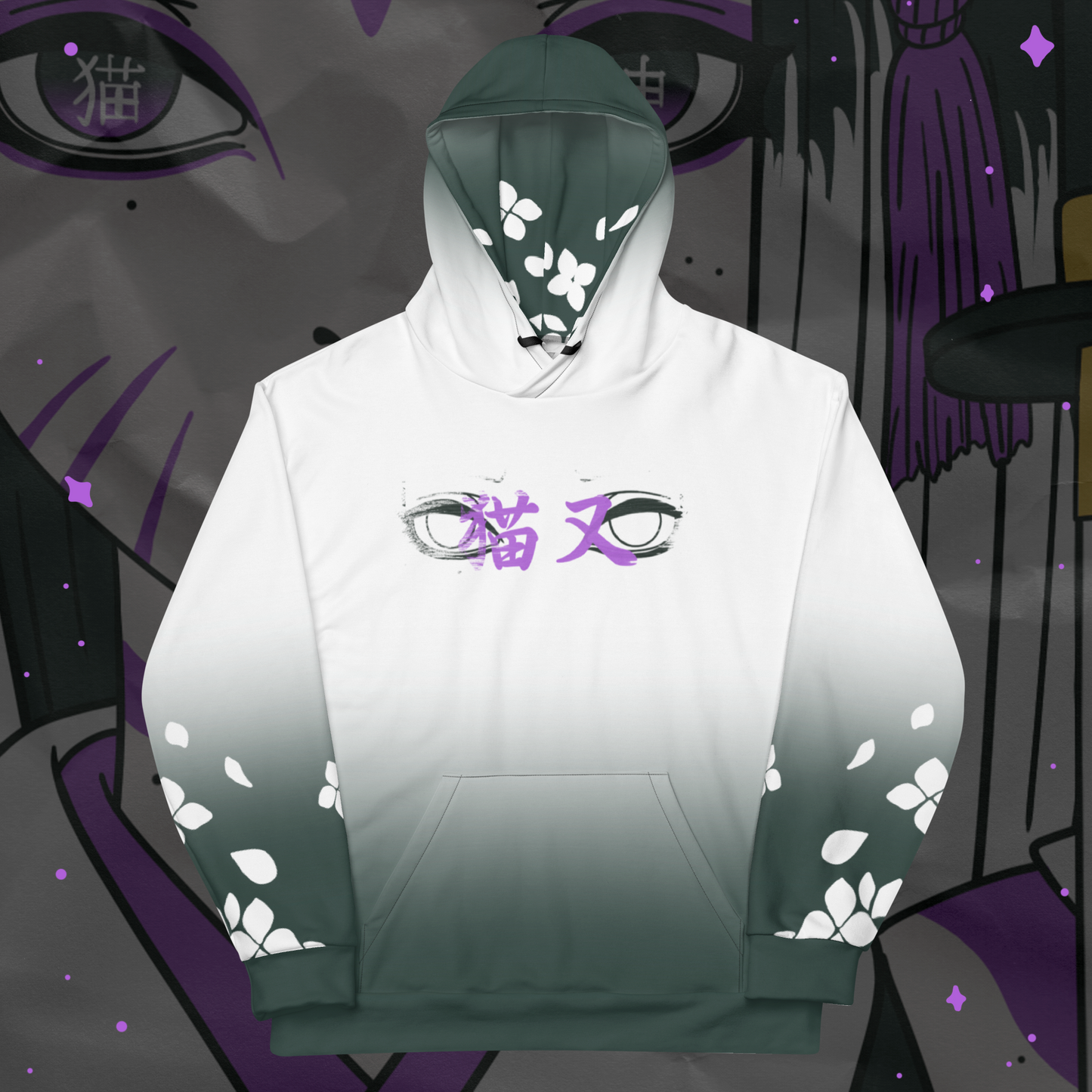 Nekomata All-Over Print Hoodie