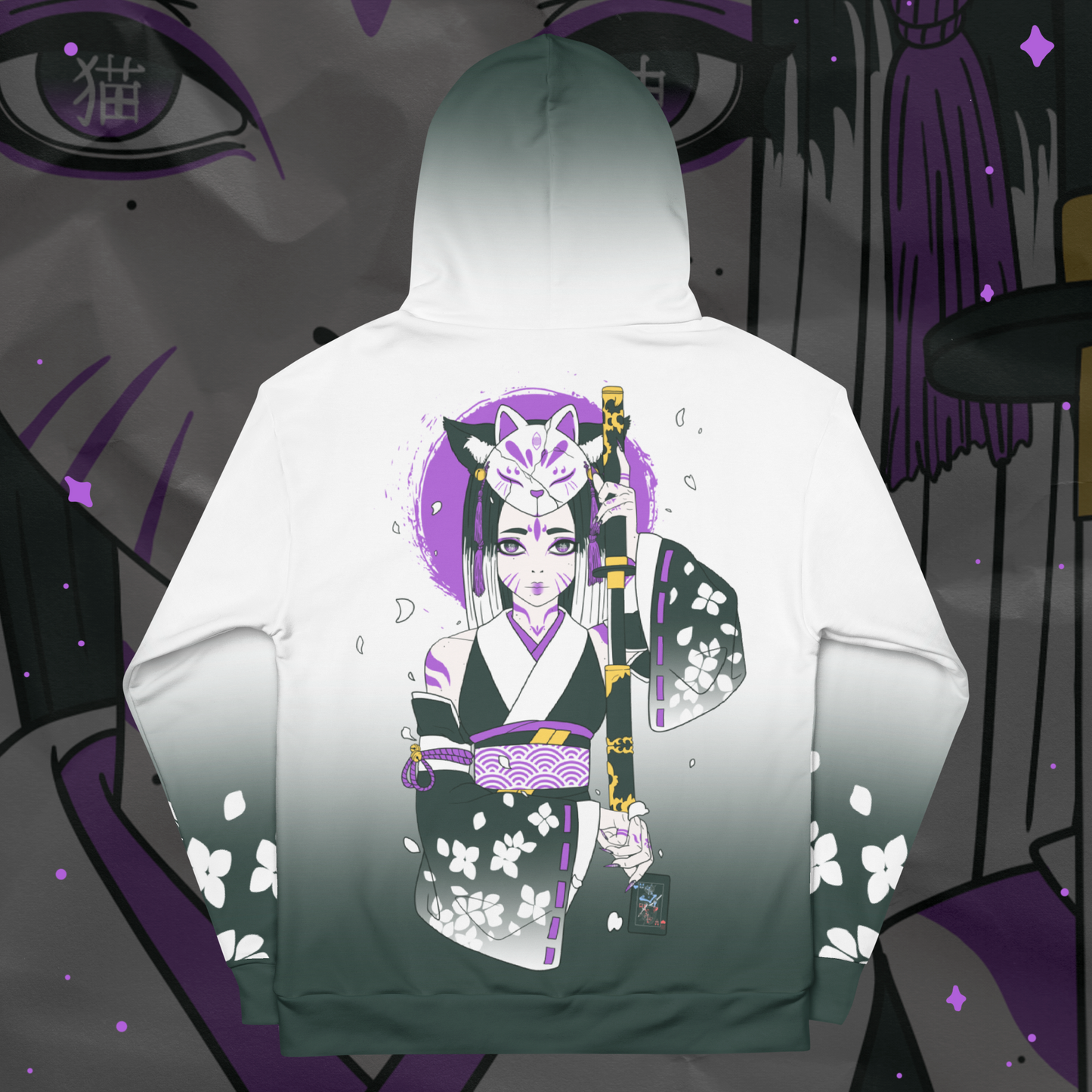 Nekomata All-Over Print Hoodie