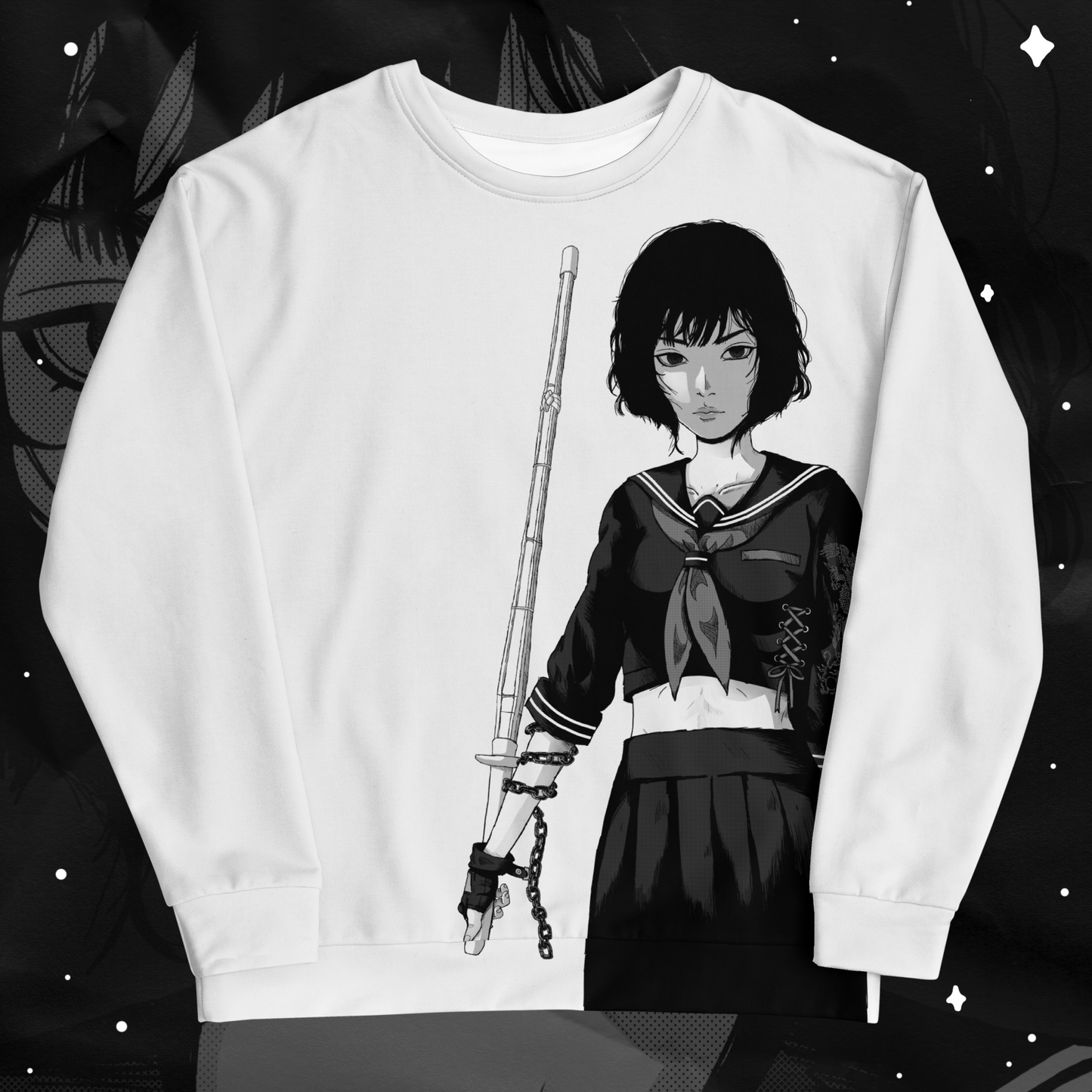 SUKEBAN All-Over Print Unisex Sweatshirt