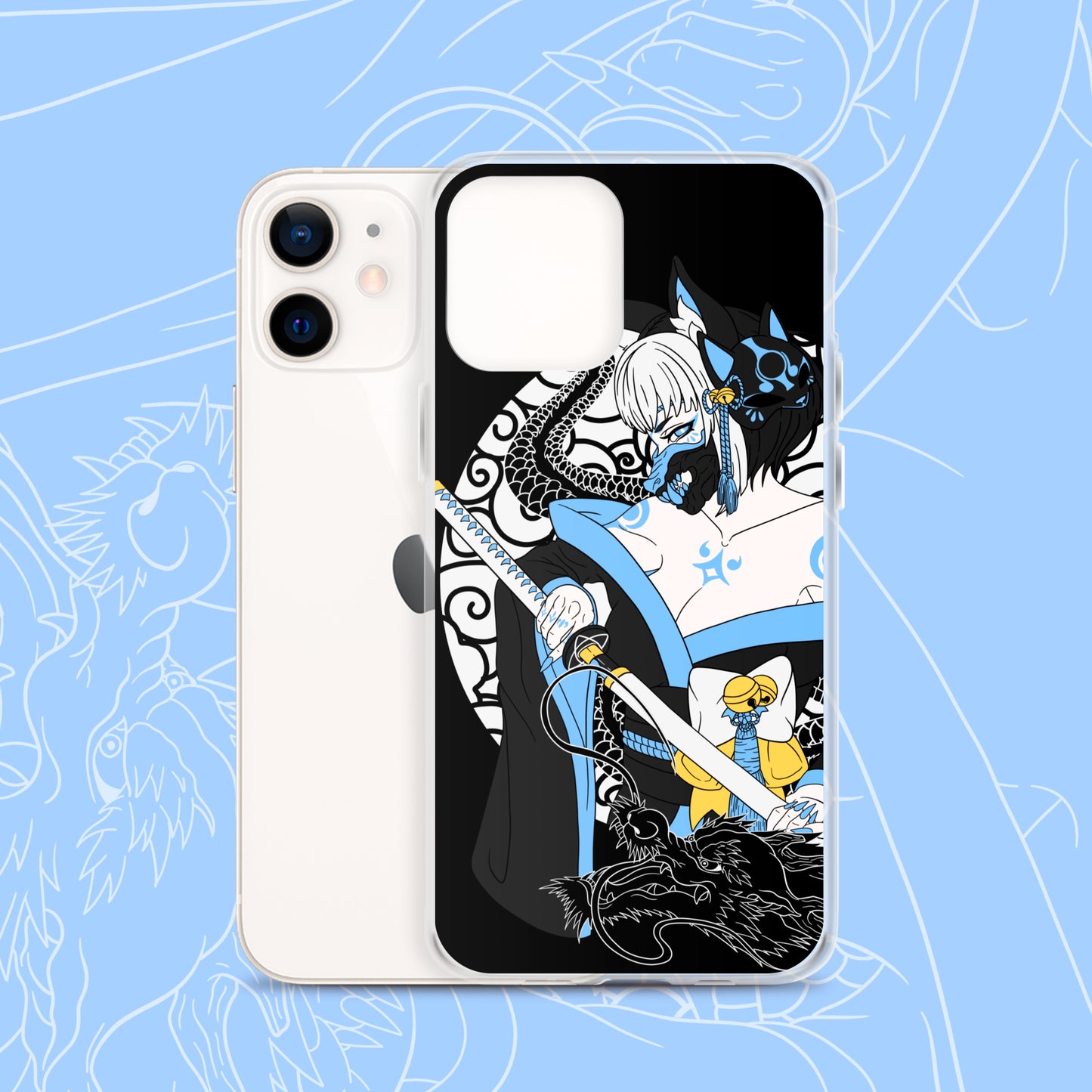 Black Kitsune iPhone® Case