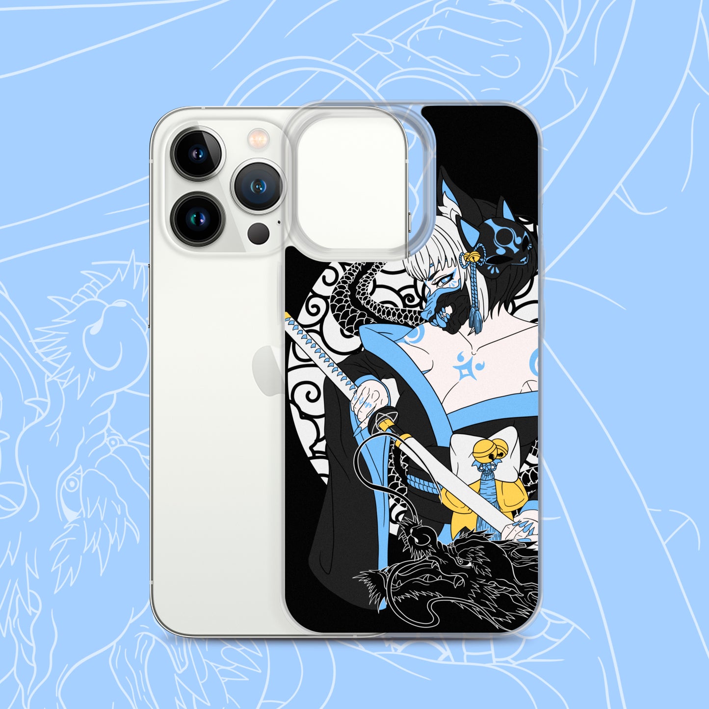 Black Kitsune iPhone® Case