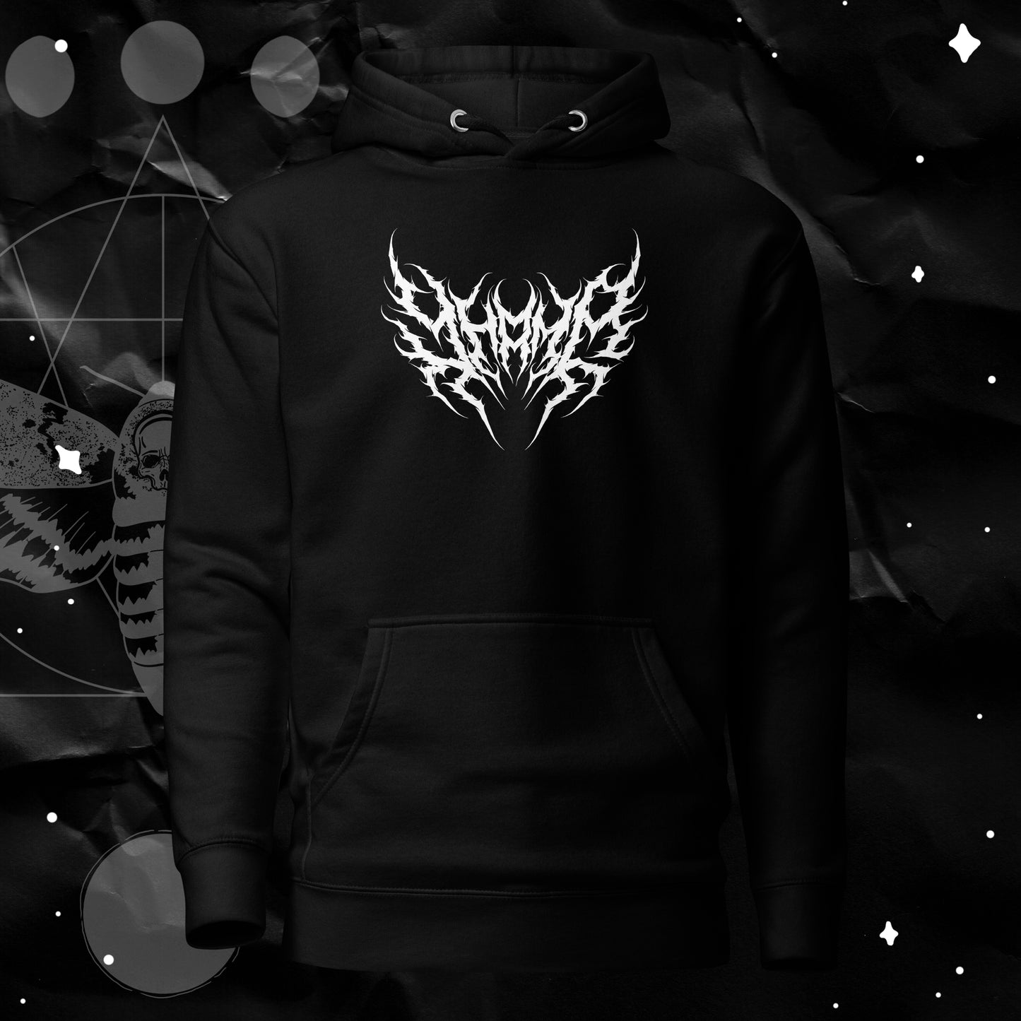 Yhama Metal Logo (Death Moth) Unisex Hoodie