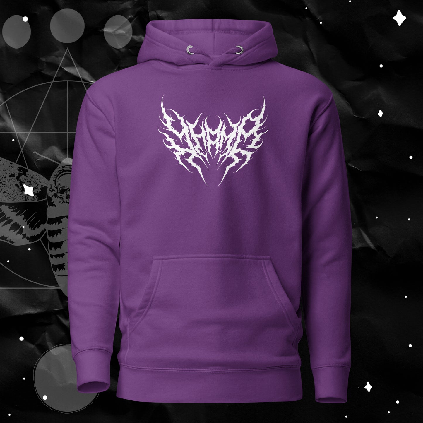 Yhama Metal Logo (Death Moth) Unisex Hoodie