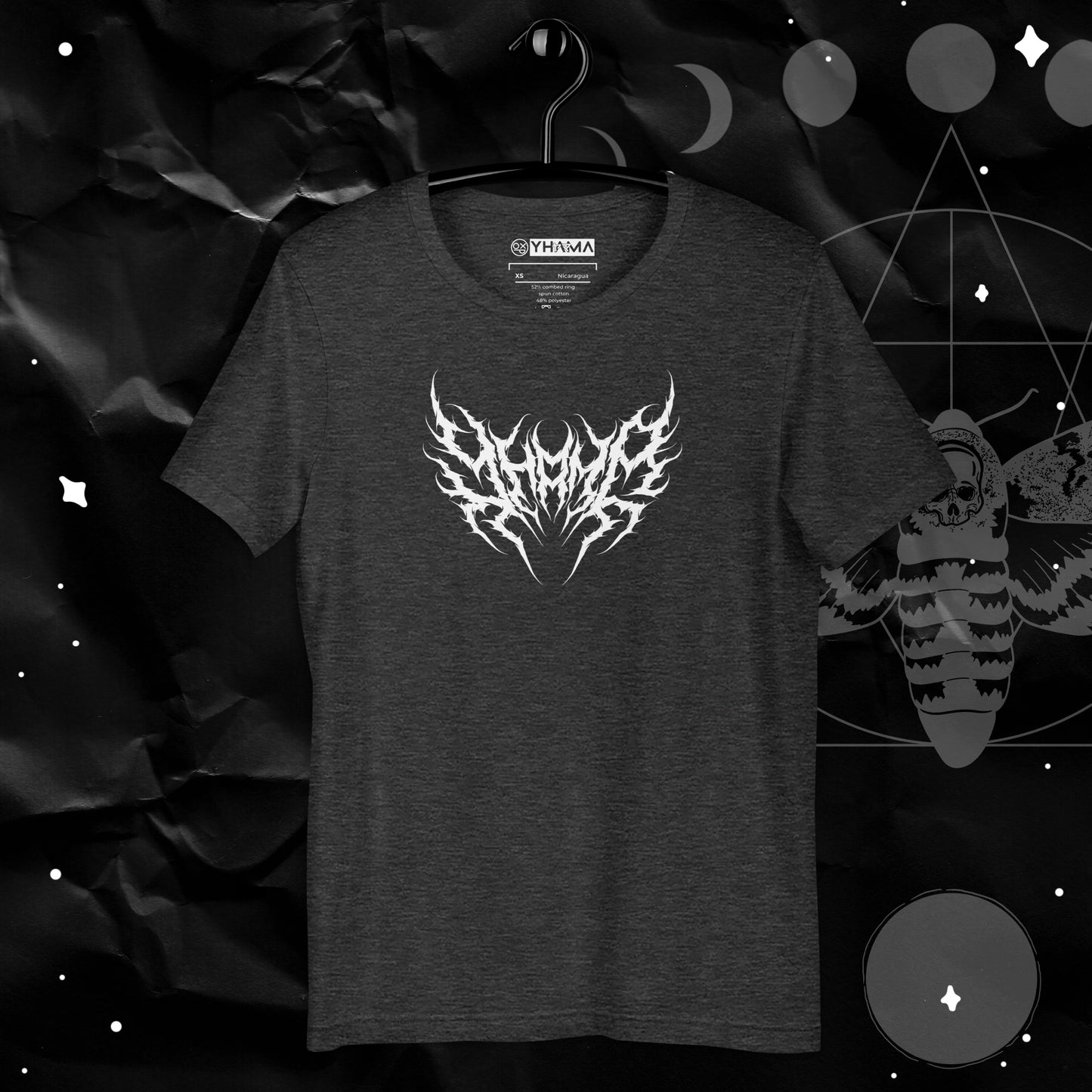 Yhama Metal Logo (Death Moth) Unisex T-Shirt