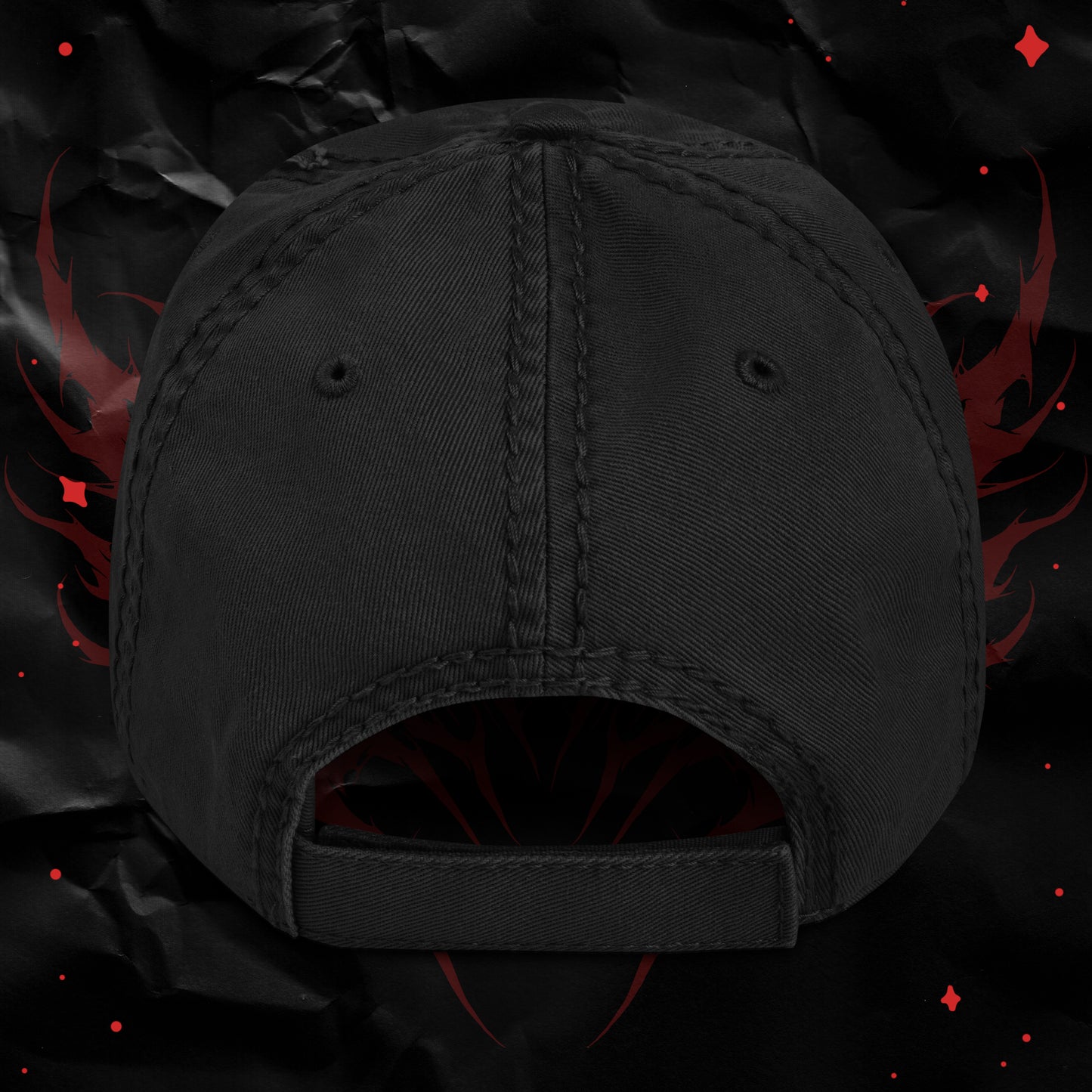 Yhama Metal Logo Distressed Dad Hat