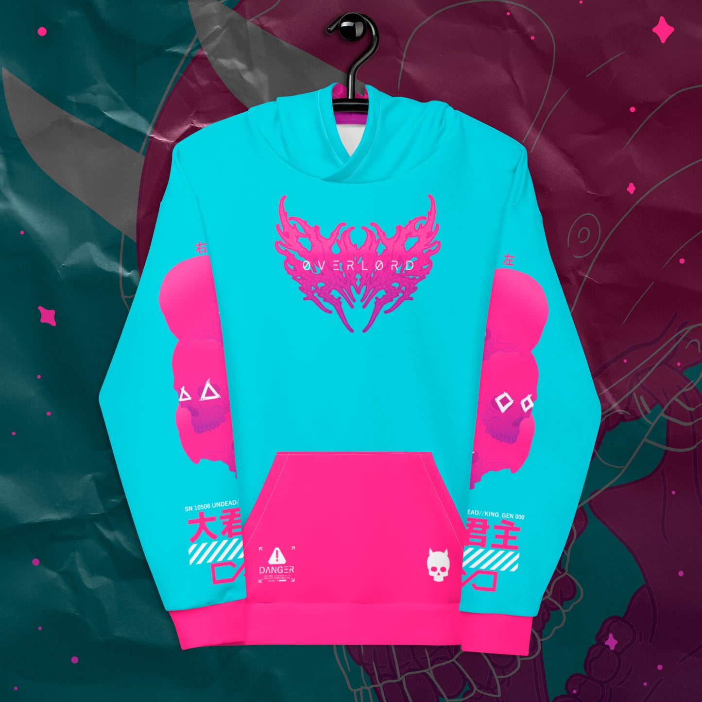 Projekt: OVERLORD (Neon Edition) All-Over Print Hoodie