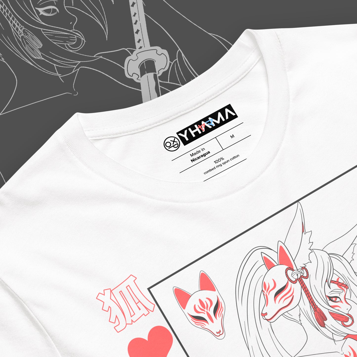 Queen of Kitsune (白い) Unisex T-Shirt